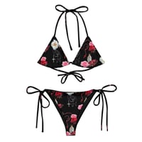 Image 2 of Occult Beach: Roses and Rosaries Recycled String Bikini