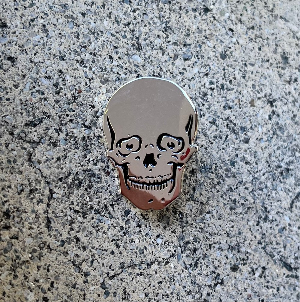 RR #158 Silver Skull Pin