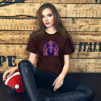 Image 6 of Purple and Pink Goat Baphomet Unisex t-shirt