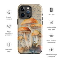 Image 1 of Colorful Watercolor Mushroom/Fungus Mycology Lover Tough Case for iPhone®