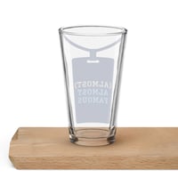 Image 4 of Official (Almost) Almost Famous Logo Shaker pint glass