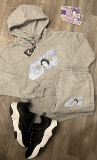 Image 2 of LIZZY ICE BLUE- GREY TRACKSUIT