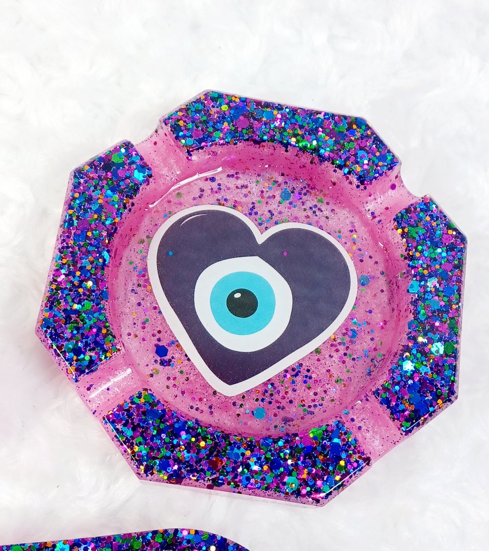 Image of Evil eye rolling tray set 