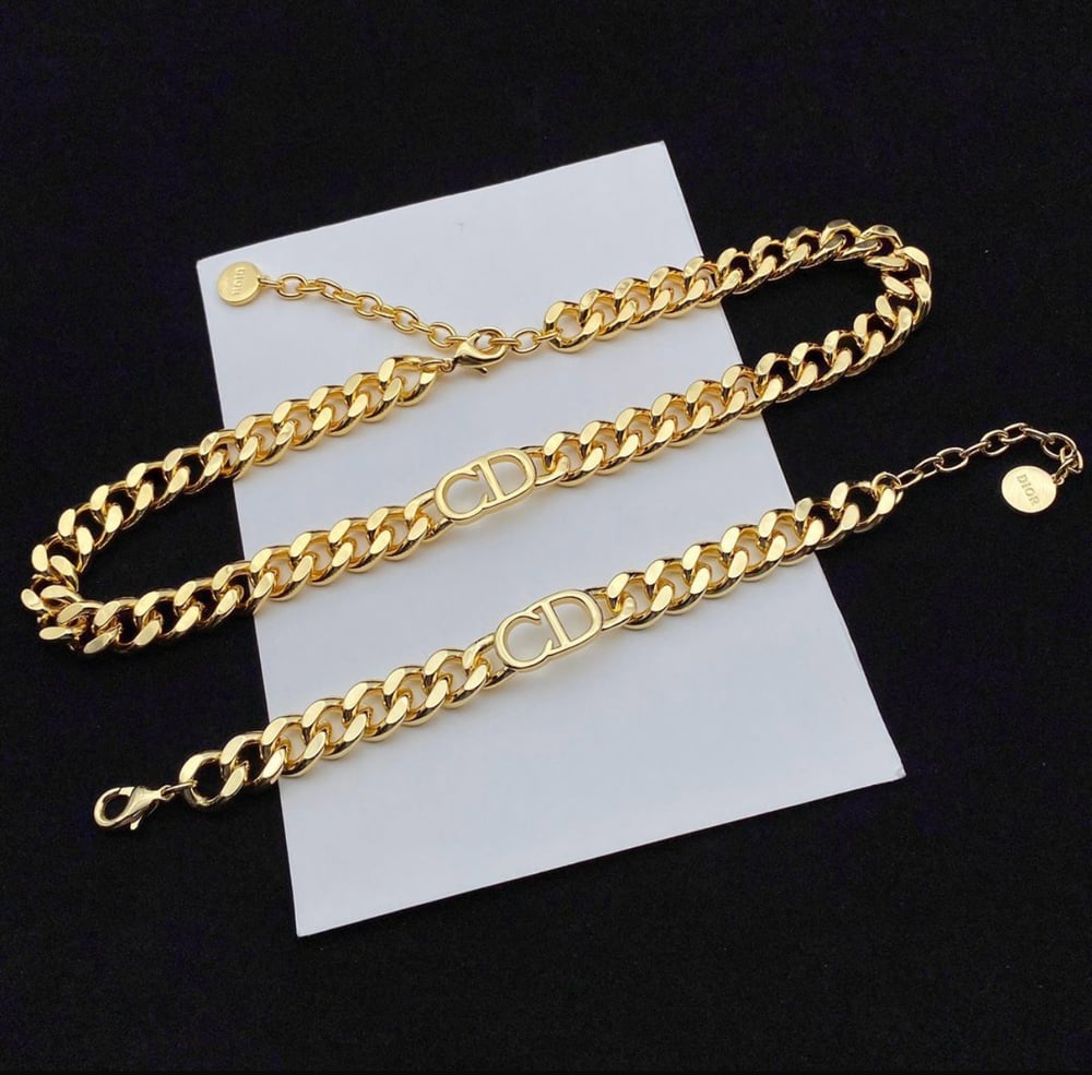 CD gold plated necklace or bracelet 