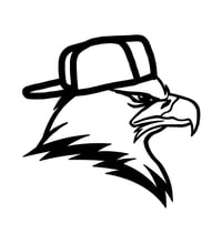 Image 1 of Eagle with Hat Decal