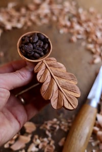 Image 3 of Oak Leaf ~ Coffee Scoop 