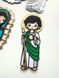 Image 3 of Baby Virgen, St Jude and Sacred Heart Bundle - Communion/ Baptism Collection
