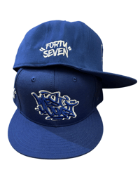West Coast blue hat