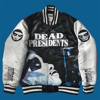 VINTAGE HEADGEAR CLASSIC ‘DEAD PRESIDENTS 1995’ SATIN VARSITY JACKET 