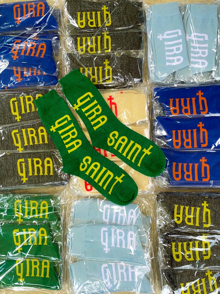 Image of Green & Yellow GSaint Socks