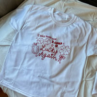 Image 4 of lucky again shirt