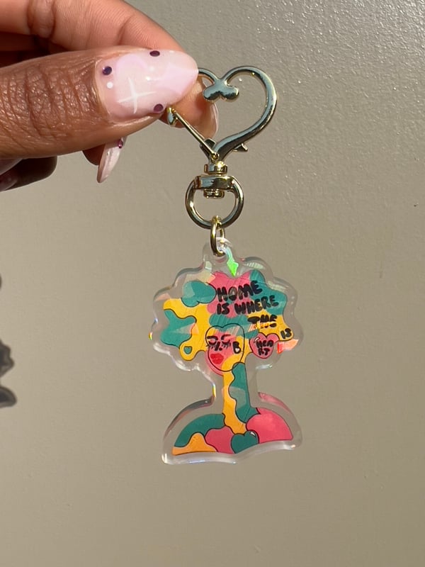 Image of Home is where the heart is Keychain