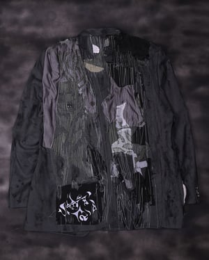 Image of MASSTAK - 41 Liquid Patchwork Blazer