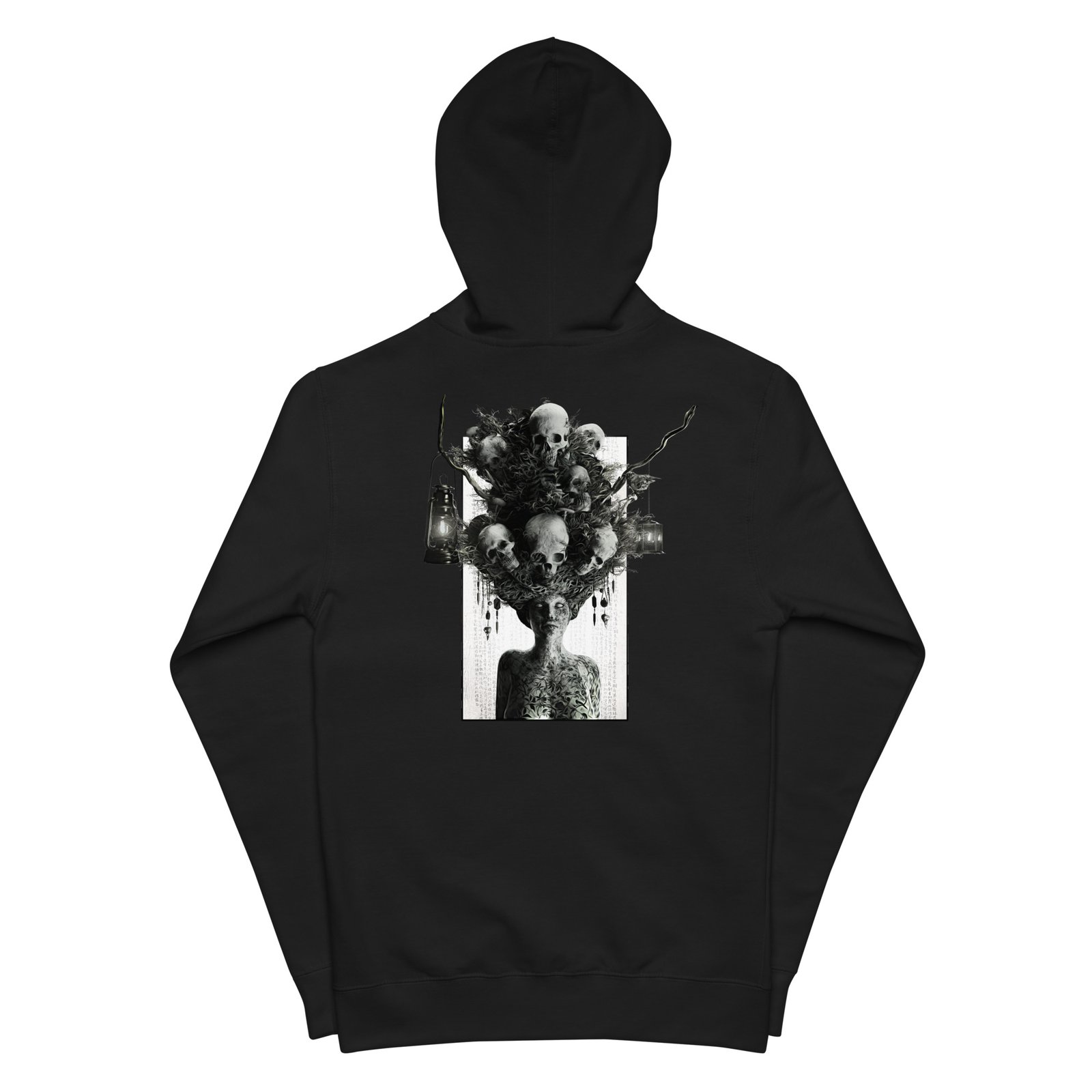 Flowers And Thorns V03 Unisex Fleece Zip Up Hoodie Mainline01 7223