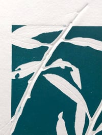 Image 3 of Willow 02 - A4 Original Botanical Monoprint - Blue 