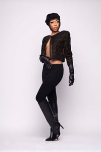 Image 2 of Vintage Cropped Beaded Jacket