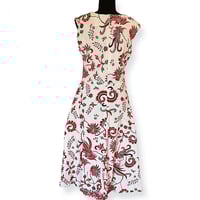 Image 3 of Vintage Handmade Tropical Print Resort Day Dress - M/L 