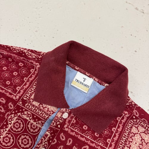 Image of 1990s Trussardi Sport Polo Shirt, Size Large