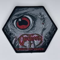 Obituary - Cause Of Death Woven Patch
