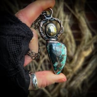 Image 1 of Chrysocolla & Pyrite 