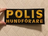 Image 2 of POLIS HUNDFÖRARE- Ryggplatta