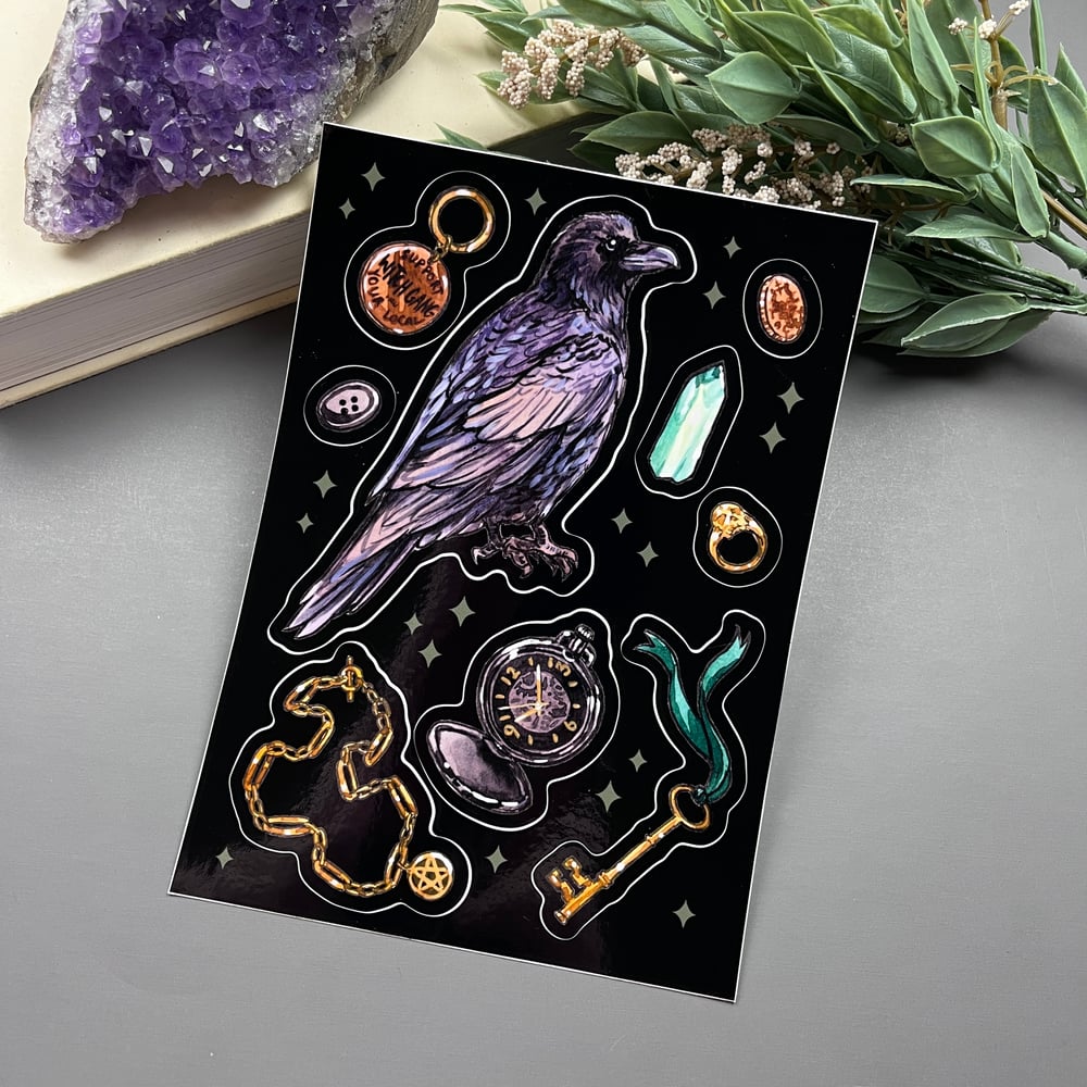 Raven Witch Sticker Sheet
