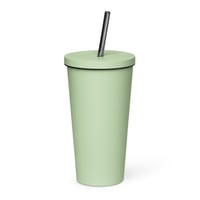 Image 5 of Insulated tumbler with a straw