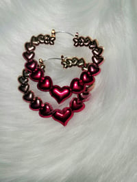 Image 4 of Heart Ombre Earrings