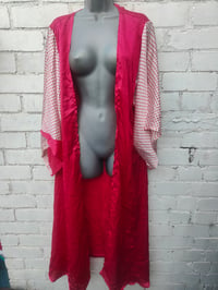 Image 3 of Katie Kimono Kaftan- hot pink spots 