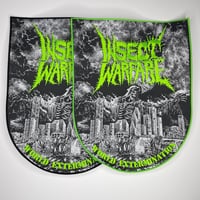 Image 1 of *GREEN* Insect Warfare - World Extermination Embroidery On Woven Back Patch