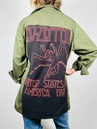 Image 1 of VINTAGE ARMY SHIRT JACKET LED ZEPPELIN.