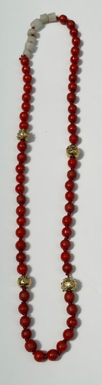Image 3 of Red Bead Necklace 