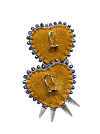 Image 2 of Keylock heart earrings 