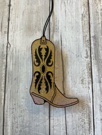 Mahogany Teakwood Glitter Boot Freshie