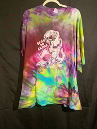 Image 1 of 4XL Godzilla Be Gay Do Crime Tie Dye Shirt 1