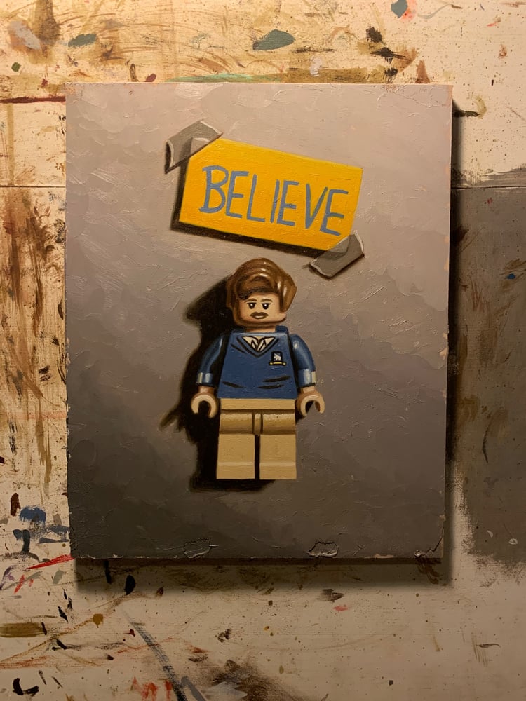 Ted Lasso's 'Believe' - Original Oil Painting | Mathew Hurtado Art