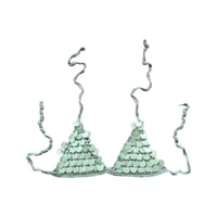 Sage Sequin Crochet Bralette