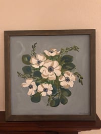 Custom bridal bouquet painting 
