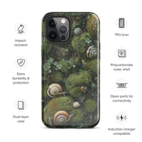 Image 15 of Flora and Fauna Goblincore Grunge Snails and Moss Tough Case for iPhone®