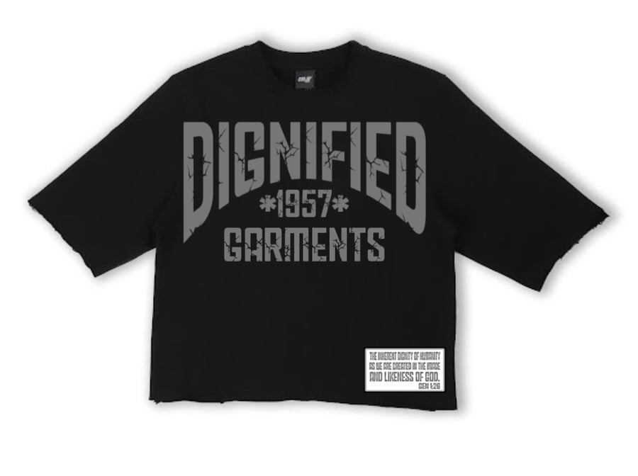 Image of Oversized Boxy Tee ( Charcoal)