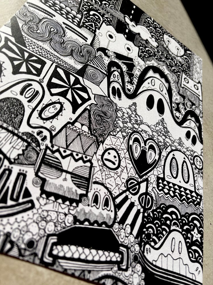Image of Print en Sérigraphie - Black Paradise