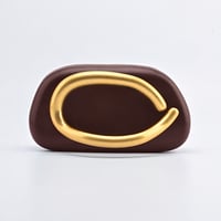 Image 18 of FOREVER MIYIN Women's Vintage Elegant Mini Handbag - Burgundy & Golden Luxury Purse with Magnetic Cl