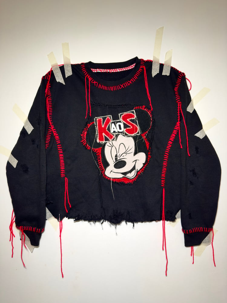 Image of MICKEY KAOS CROPPED JUMPER 