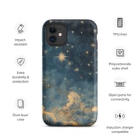 Image 3 of Celestial Night Sky Stars and Clouds Painting Tough Case for iPhone®