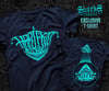 Harlekin X Sharks Circle - Navy Blue Shirt