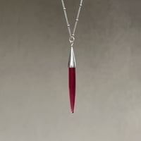 Image 2 of .925 Italian Silver Saber Necklace