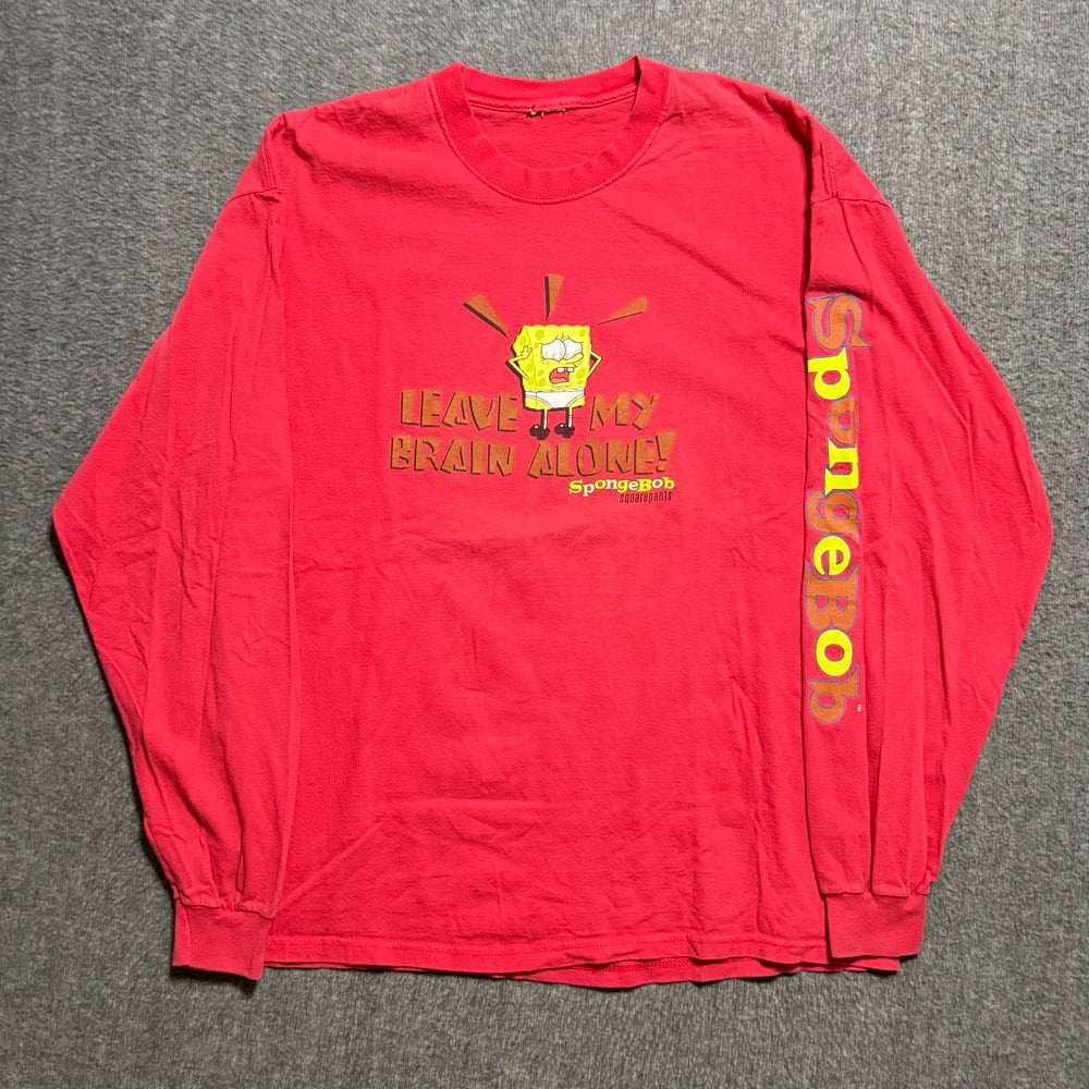 Image of 2000s SpongeBob SquarePants Promo Long Sleeve Graphic Tee (XL)