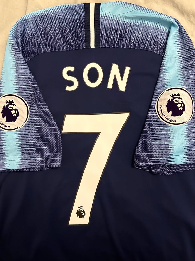 Image of PRE ORDER: Tottenham Hotspur "SON 7" 2018/19 Away Shirt + PL patches (L)