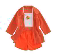 Image 1 of Girl's 3pc Set Tank Top + Jacket + Shorts