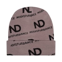 ND Grey Monogram Beanie